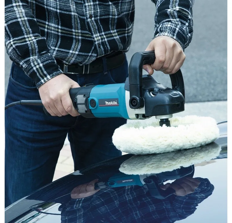 Exzenterschleifer, max. 3200 U/min, Rotationsschleifer 1.200 W, 9237CB, 180 mm - im Karton von Makita – Produktbild 2 von 2