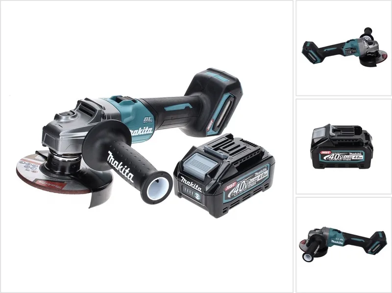GA 005 GM1 Accu haakse slijper 40 V max. 125 mm Borstelloos XGT + 1x oplaadbare accu 4.0 Ah - zonder lader de Makita – image du produit