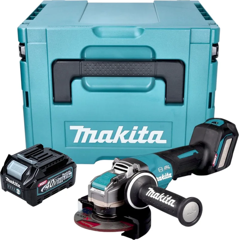 GA 044 GD101 Accuslijper 40 V max. 125 mm X-LOCK Brushless + 1x accu 2,5 Ah + Makpac - zonder lader de Makita – image du produit