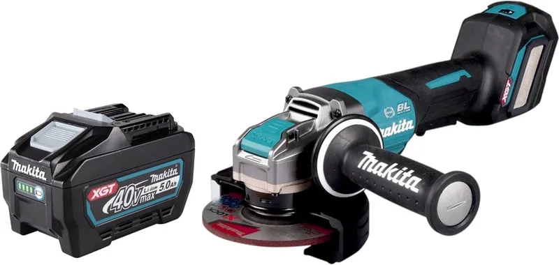 GA 044 GT1 Accu haakse slijper 40 V max. 125 mm X-LOCK Brushless + 1x oplaadbare accu 5.0 Ah - zonder lader de Makita – image du produit