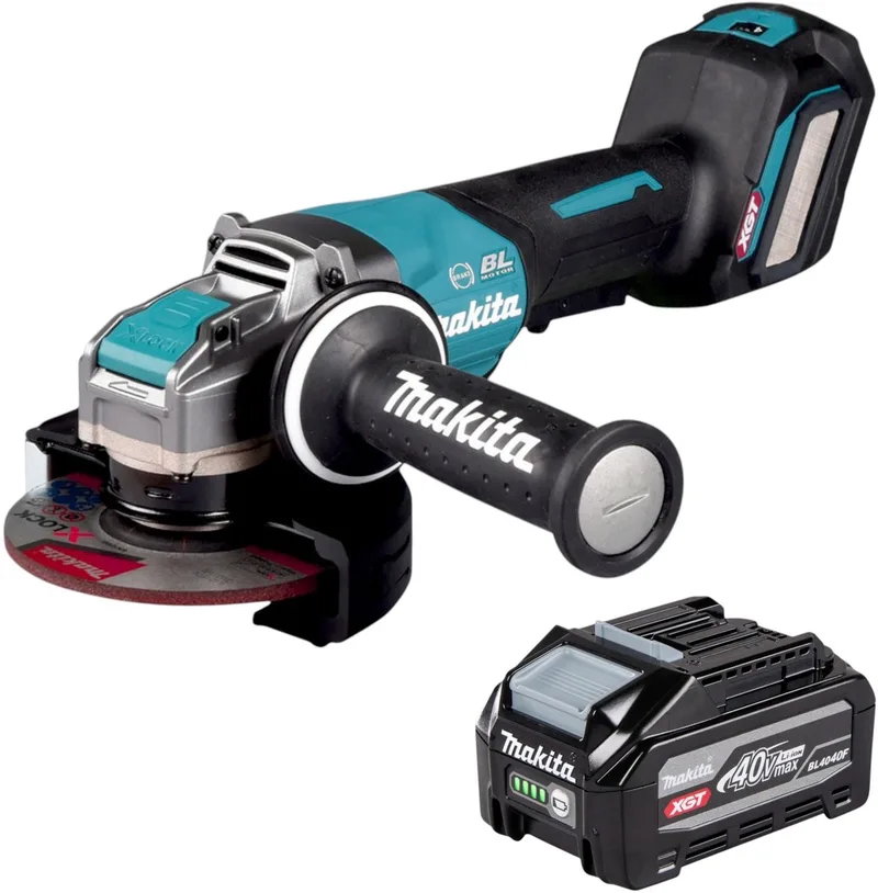 GA 044 GU1 accu-haakse slijper 40 V max. 125 mm X-LOCK Brushless + 1x accu 4,0 Ah - zonder oplader de Makita – image du produit