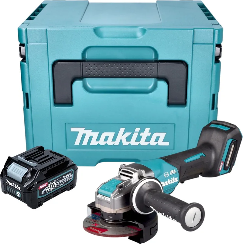 GA 047 GD101 Accuslijper 40 V max. 125 mm X-LOCK Brushless + 1x accu 2,5 Ah + Makpac - zonder lader de Makita – image du produit
