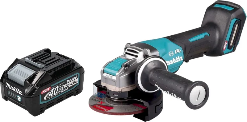 GA 047 GM1 Accu haakse slijper 40 V max. 125 mm X-LOCK Brushless + 1x oplaadbare accu 4.0 Ah - zonder lader fra Makita – produktbillede