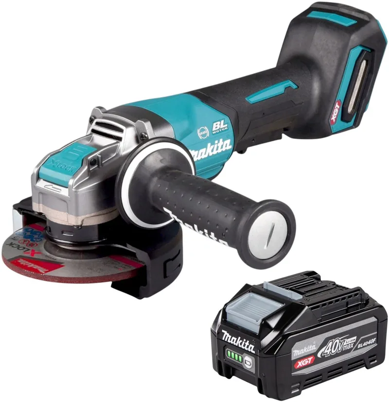 GA 047 GU1 accu-haakse slijper 40 V max. 125 mm X-LOCK Brushless + 1x accu 4,0 Ah - zonder oplader de Makita – image du produit