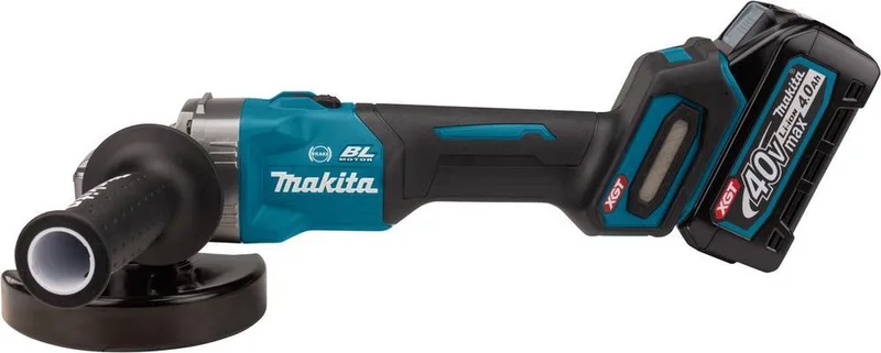GA005GM201 XGT 40V Li-Ion accu haakse slijper set (2x 4,0Ah) in Mbox - 125mm - koolborstelloos van Makita – productafbeelding