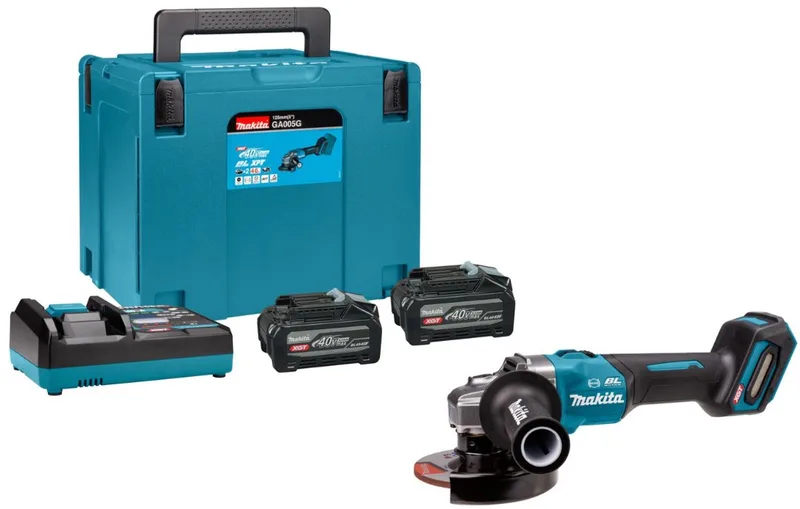 GA005GU201 Accu haakse slijper 125mm XGT 40V Max 4.0Ah in Mbox van Makita – productafbeelding