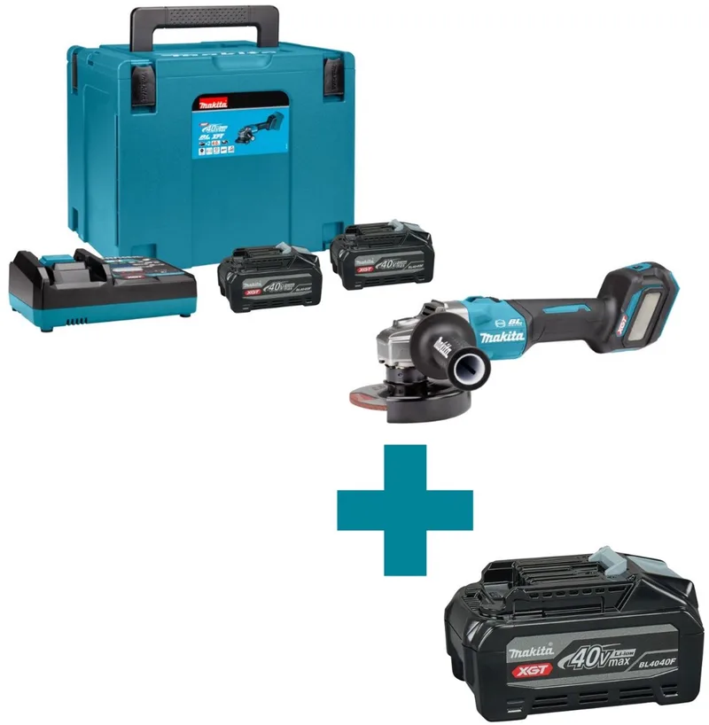 GA023GU201 Accu haakse slijper 125mm XGT 40V Max 4.0Ah in Mbox van Makita – productafbeelding