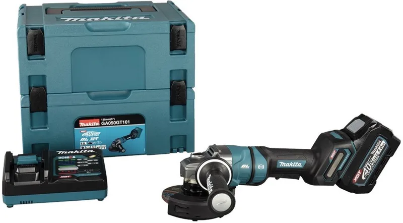 GA050GT101 Accu haakse slijper 125mm XGT 40V Max 5.0Ah in Mbox van Makita – productafbeelding
