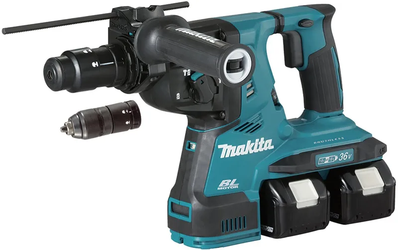 Gereedschap - 18V ACCU-combihamer, 2x Li-ion LXT 5.0 Ah, lader DHR281PT2J by Makita – product image