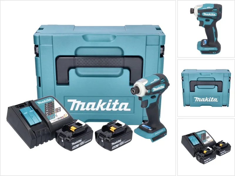 Gereedschap - 18V ACCU-slagmoersleutel, 2x accu 5,0 Ah LXT, lader DTD172RTJ by Makita – product image