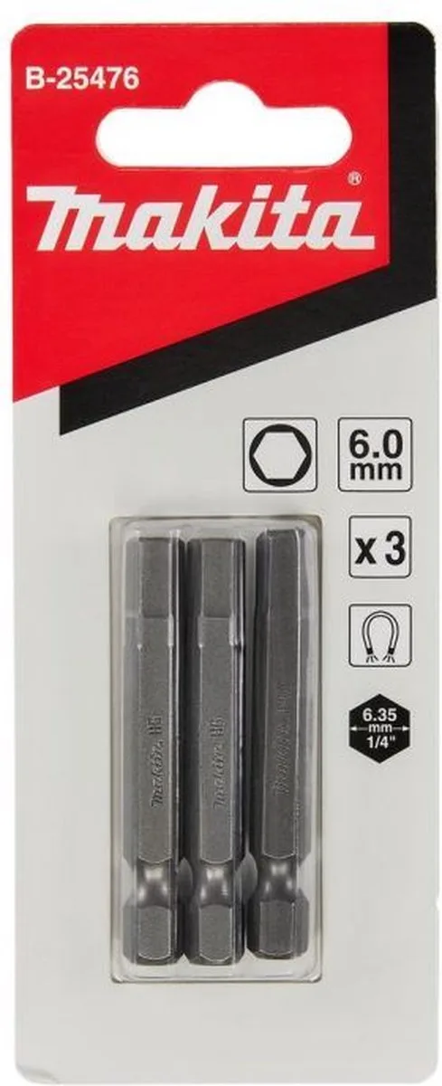 H6x50mm Schroefbit - B-25476 by Makita – product image