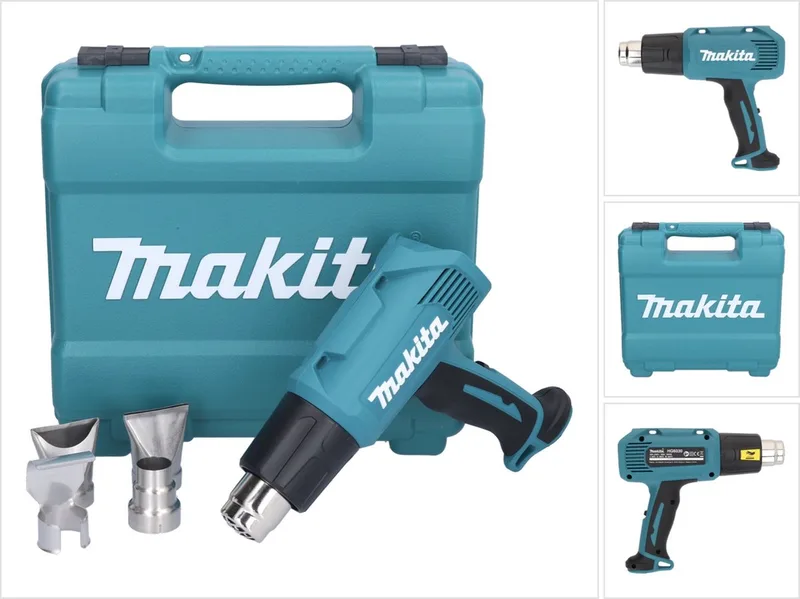 HG 6030 K heteluchtpistool 1800 W 50 - 600 °C + 4x mondstuk + koffer de Makita – image du produit