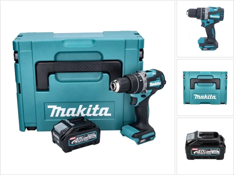 HP 002 GM101 accu-slagboormachine 40 V 64 Nm borstelloos + 1x accu 4,0 Ah + Makpac - zonder oplader de Makita – image du produit