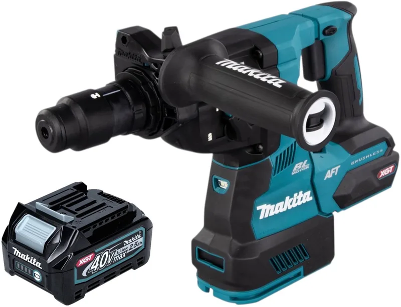 HR 002 GD1 accu-boorhamer 40 V max. 2,9 J SDS plus borstelloos + 1x accu 2,5 Ah - zonder oplader fra Makita – produktbillede