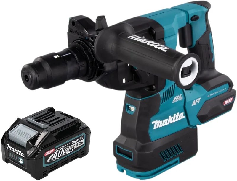 HR 002 GM1 accu-boorhamer 40 V max. 2,9 J SDS plus borstelloos + 1x accu 4,0 Ah - zonder oplader från Makita – produktbild