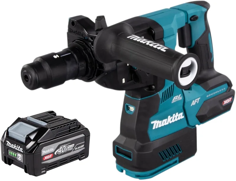 HR 002 GU1 accu-boorhamer 40 V max. 2,9 J SDS plus borstelloos + 1x accu 4,0 Ah - zonder oplader von Makita – Produktbild