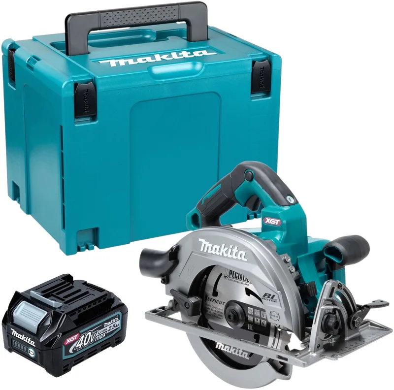 HS 003 GD101 accu-handcirkelzaag 40 V max. 190 mm borstelloos + 1x accu 2,5 Ah + Makpac - zonder oplader de Makita – image du produit