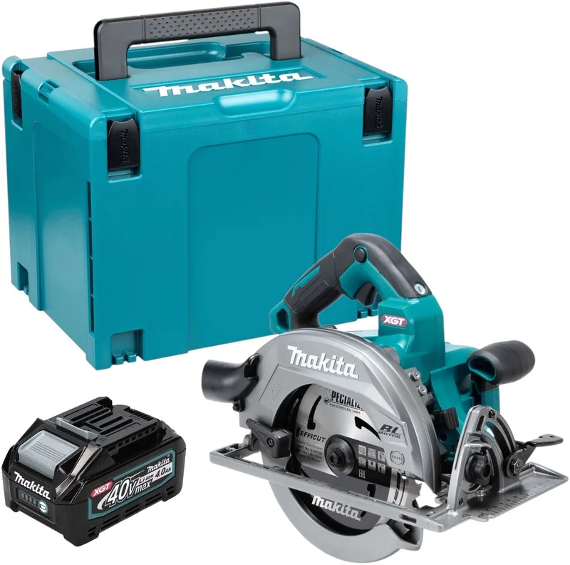 HS 003 GM101 accu-handcirkelzaag 40 V max. 190 mm borstelloos + 1x accu 4,0 Ah + Makpac - zonder oplader de Makita – image du produit