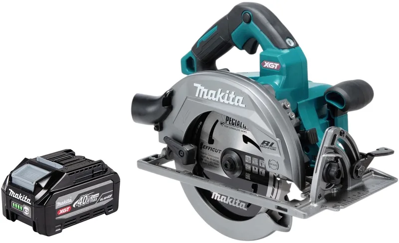 HS 003 GU1 accu-handcirkelzaag 40 V max. 190 mm borstelloos + 1x accu 4,0 Ah - zonder oplader från Makita – produktbild