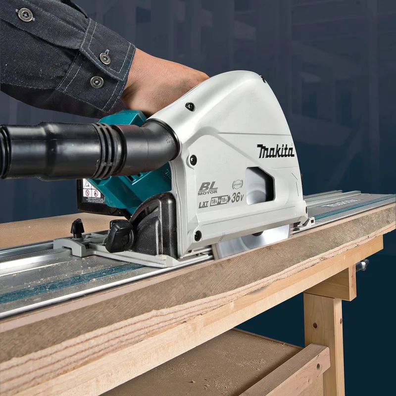 Invalcirkelzaag Dsp600zj 2x18v 165 Mm - Losse Body (geleverd zonder accu en lader) van Makita – productafbeelding 2 van 3