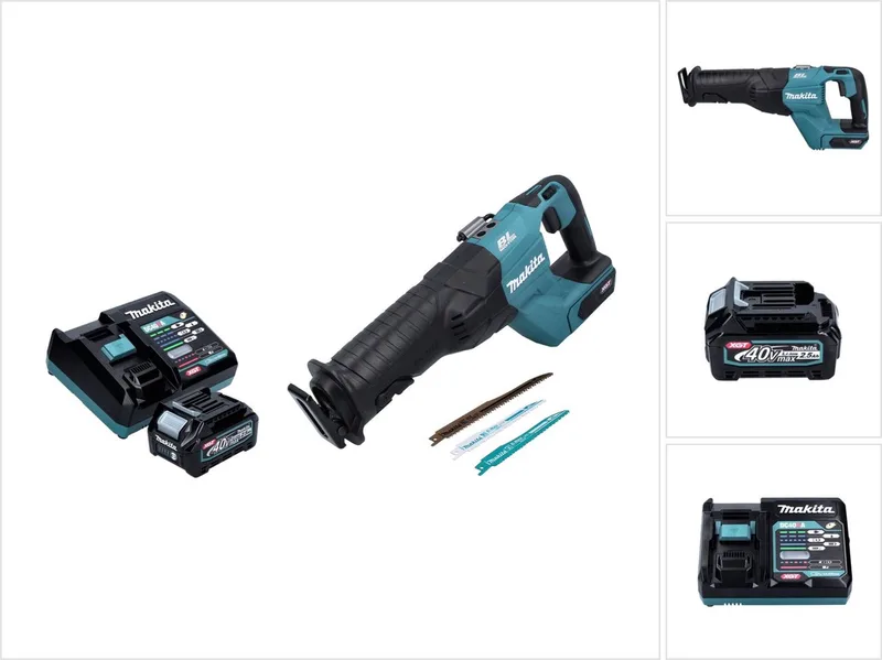 JR 001 GD1 Accu Reciprozaag 40 V max. borstelloze reciprozaag XGT + 1x accu 2,5 Ah + lader - zonder koffer by Makita – product image