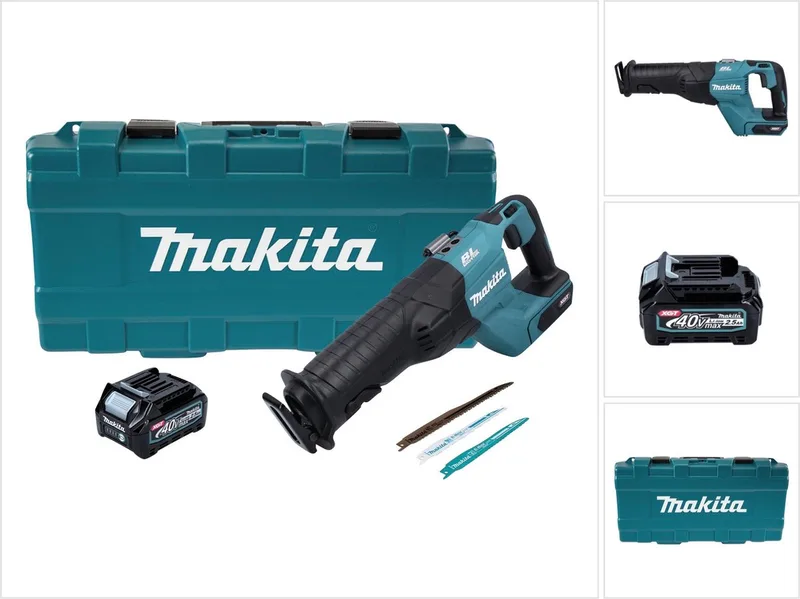 JR 001 GD101 Accu Reciprozaag 40 V max. borstelloze reciprozaag XGT + 1x oplaadbare accu 2,5 Ah + koffer - zonder oplader de Makita – image du produit