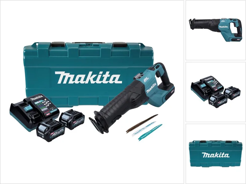 JR 001 GD201 Accu Reciprozaag 40 V max. borstelloze reciprozaag XGT + 2x accu 2,5 Ah + lader + koffer von Makita – Produktbild
