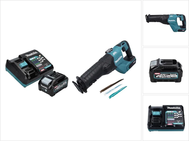 JR 001 GM1 Accu Reciprozaag 40 V max. borstelloze reciprozaag XGT + 1x accu 4.0 Ah + lader - zonder koffer von Makita – Produktbild
