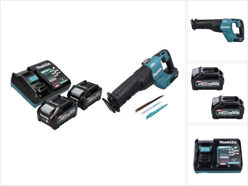 JR 001 GM2 accu reciprozaag 40 V max. borstelloze reciprozaag XGT + 2x accu 4,0 Ah + oplader - zonder koffer von Makita – Produktbild