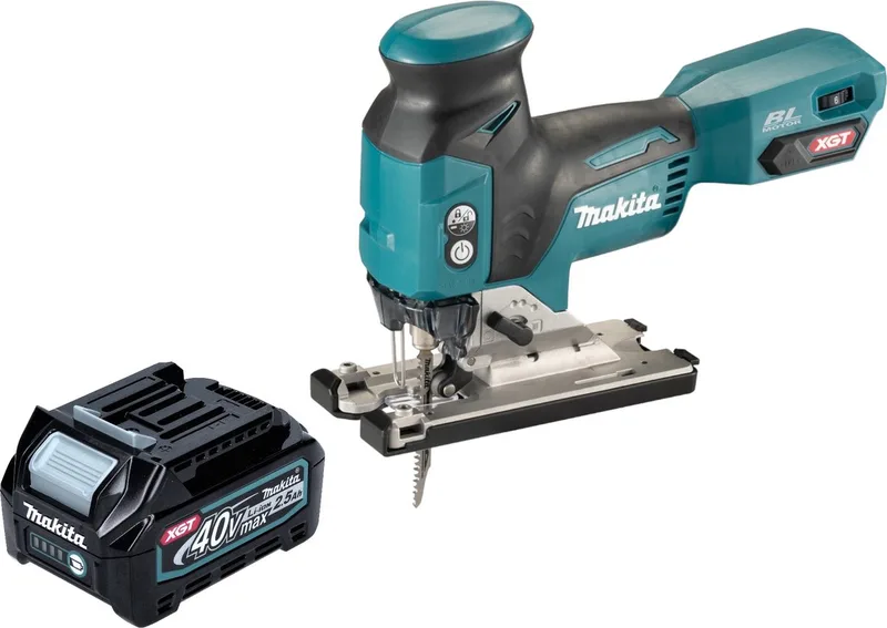 JV 001 GD1 Accu-decoupeerzaag 40 V max. 135 mm borstelloos + 1x oplaadbare accu 2,5 Ah - zonder oplader fra Makita – produktbillede