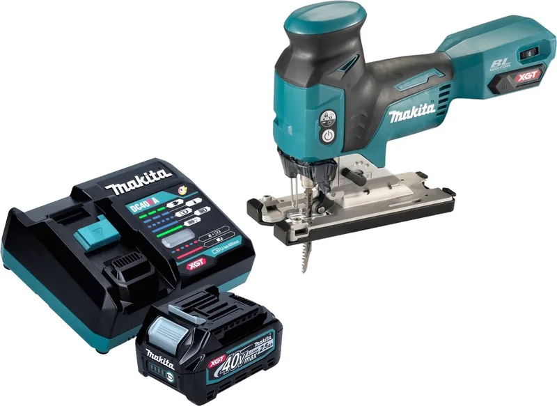 JV 001 GD101 Accu decoupeerzaag 40 V max. 135 mm borstelloos + 1x oplaadbare accu 2,5 Ah + lader de Makita – image du produit