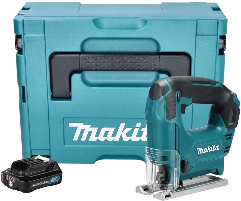 JV 101 DA1J accu decoupeerzaag 12 V max. 65 mm + 1x oplaadbare accu 2.0 Ah + Makpac - zonder oplader von Makita – Produktbild