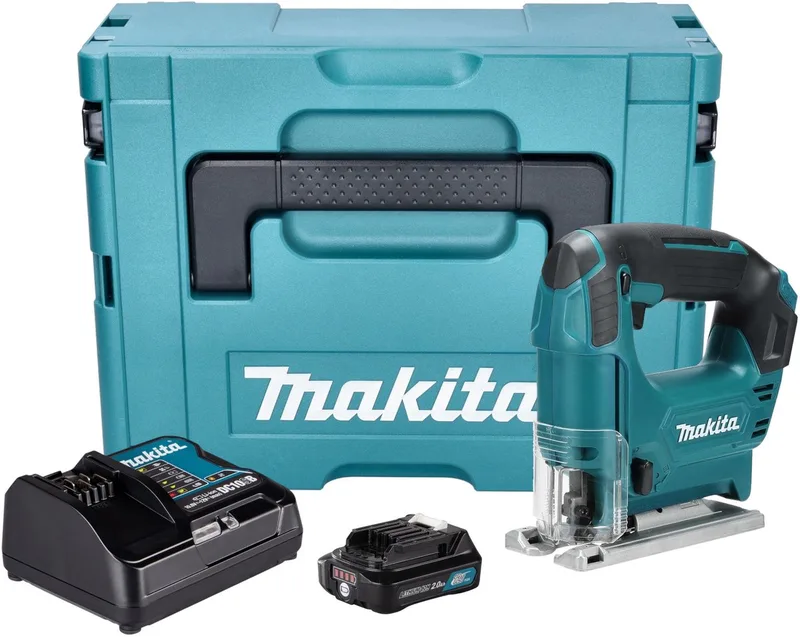 JV 101 DSA1J accu decoupeerzaag 12 V max. 65 mm + 1x oplaadbare accu 2.0 Ah + lader + Makpac de Makita – image du produit