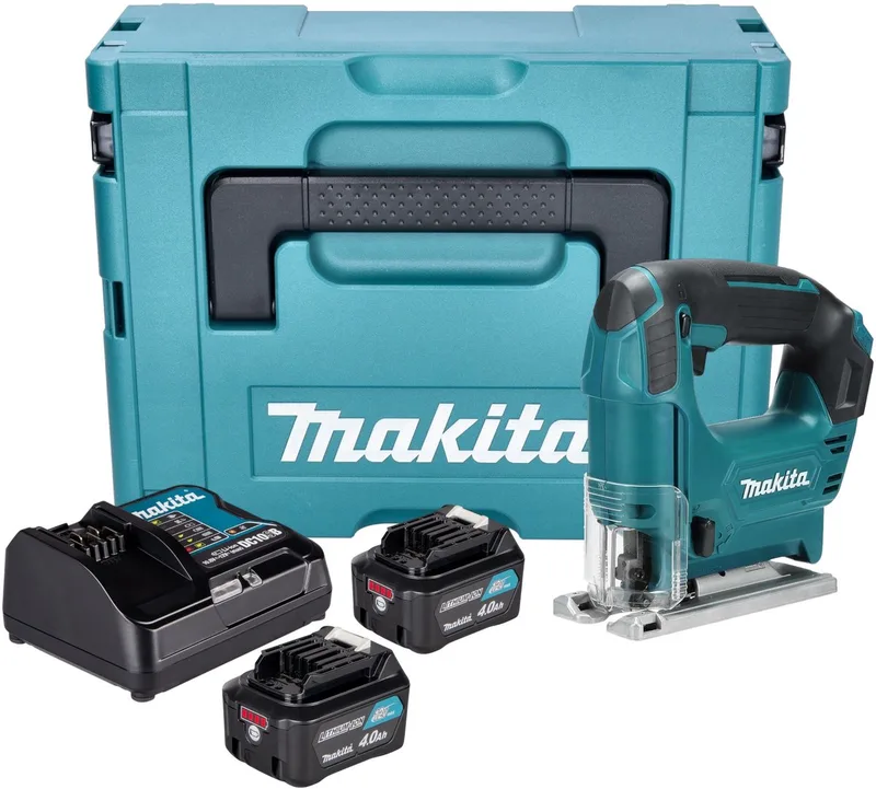 JV 101 DSMJ accu-decoupeerzaag 12 V max. 65 mm + 2x accu 4,0 Ah + oplader + Makpac de Makita – image du produit