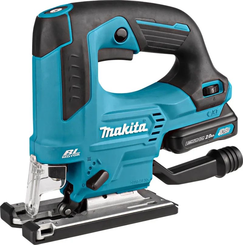 JV103DSAJ 10.8V Li-Ion Accu decoupeerzaag set (1x 2.0Ah accu) in Mbox - D-greep - variabel - koolborstelloos de Makita – image du produit