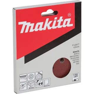 K120 125mm Schuurschijf red v. (10 stuks) - P-43577 by Makita – product image 2 of 2