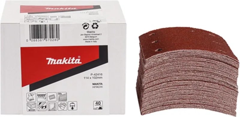 K240 114x102 Schuurvel red (50 stuks) - P-42488 de Makita – image du produit