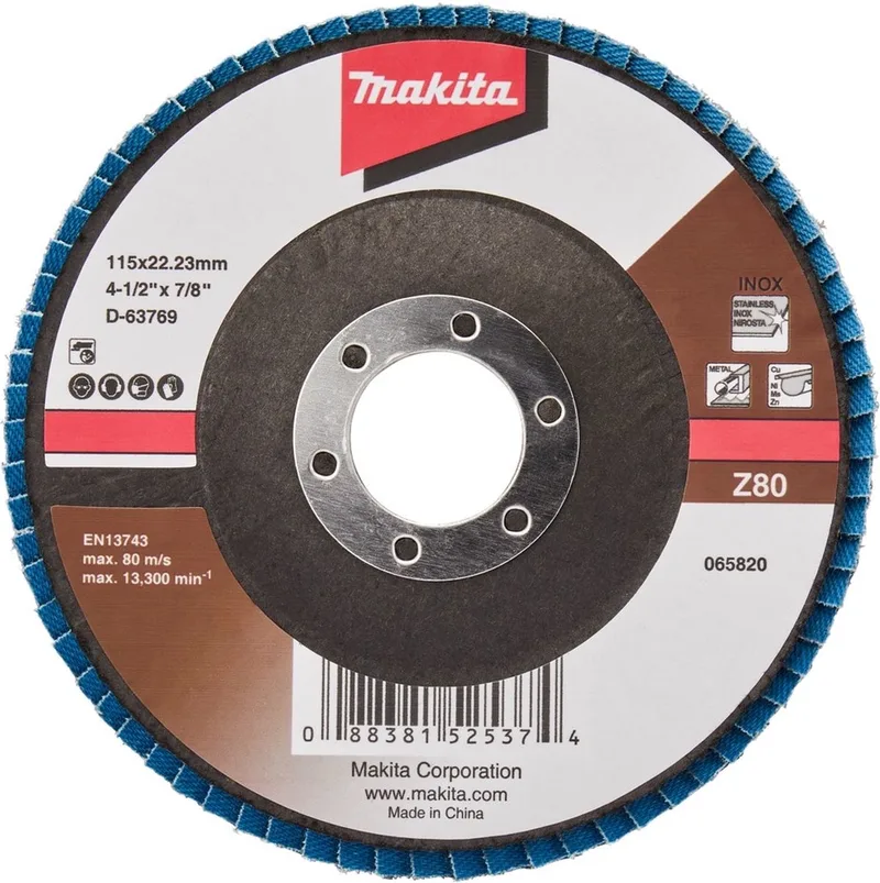 K80 115mm Lamellenschijf (10 stuks) - D-63769-10 by Makita – product image