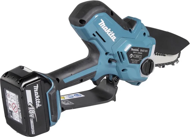 sans fil Tronçonneuse avec batterie, avec chargeur Longueur de lame 100 mm de Makita – image du produit 1 sur 5