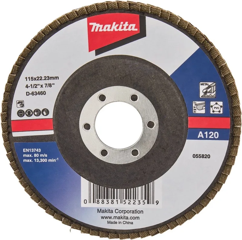 Lamellenschijf 115 mm A120 - D-63460 de Makita – image du produit