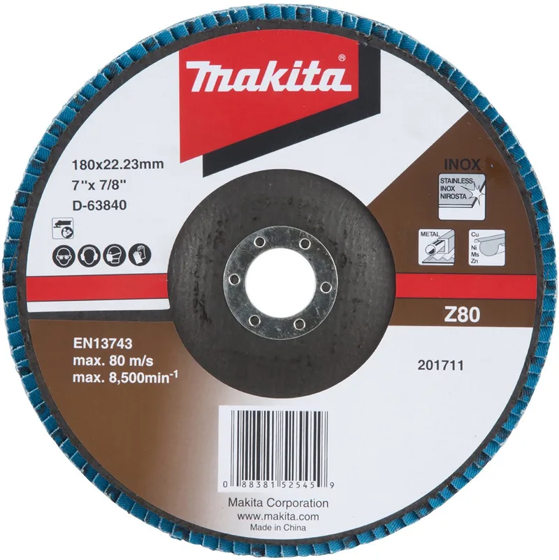 Lamellenschijf 180 mm Z80 - D-63840 von Makita – Produktbild