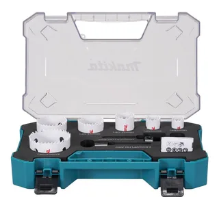 Lochsäge D-47117, 9-tlg. von Makita, Blau – Produktbild 1 von 4