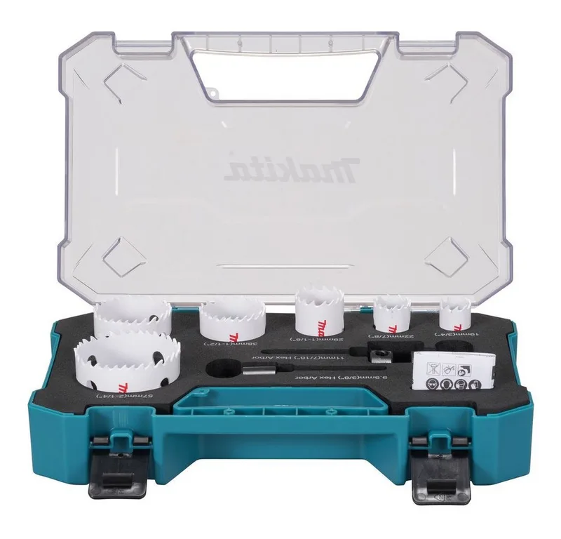Lochsäge D-47117, 9-tlg. von Makita, Blau – Produktbild 1 von 4