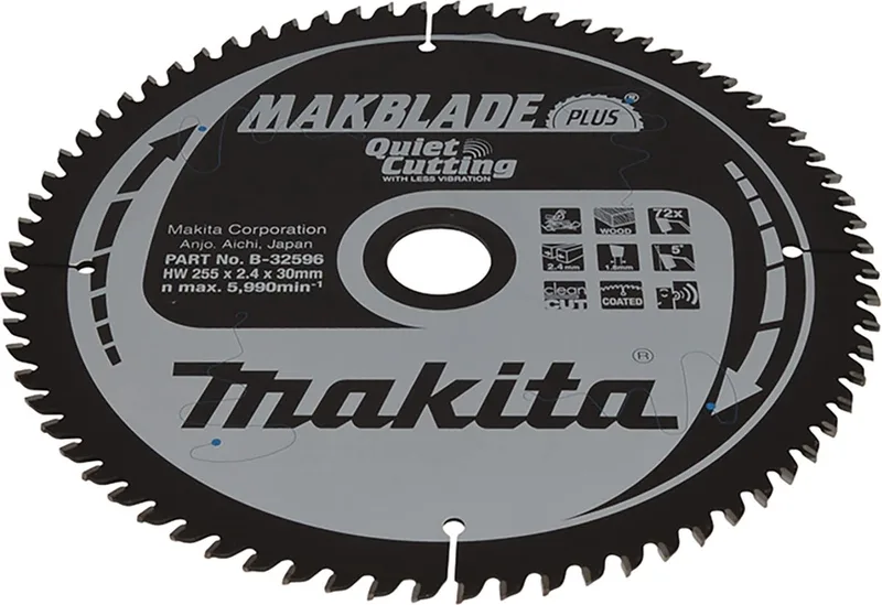 MAKBLADE Zaagblad 255x30x72T - B-32596 by Makita – product image
