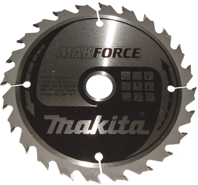 MAKFORCE zaagblad 150x20x24Z - B-32194 by Makita – product image