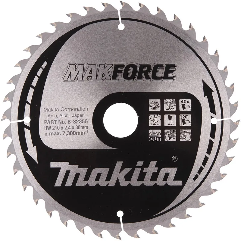 MAKFORCE Zaagblad 210x30x40T - B-32356 von Makita – Produktbild