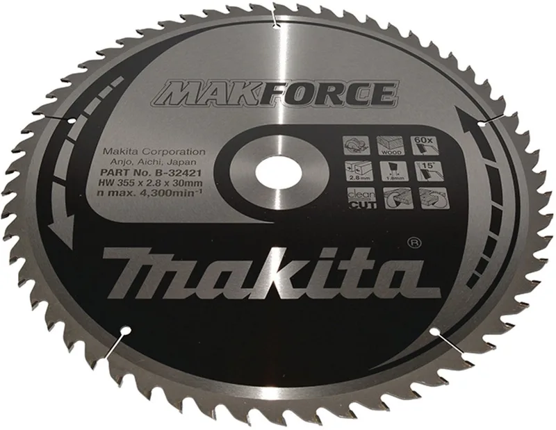 MAKFORCE Zaagblad 355x30x60T - B-32421 von Makita – Produktbild