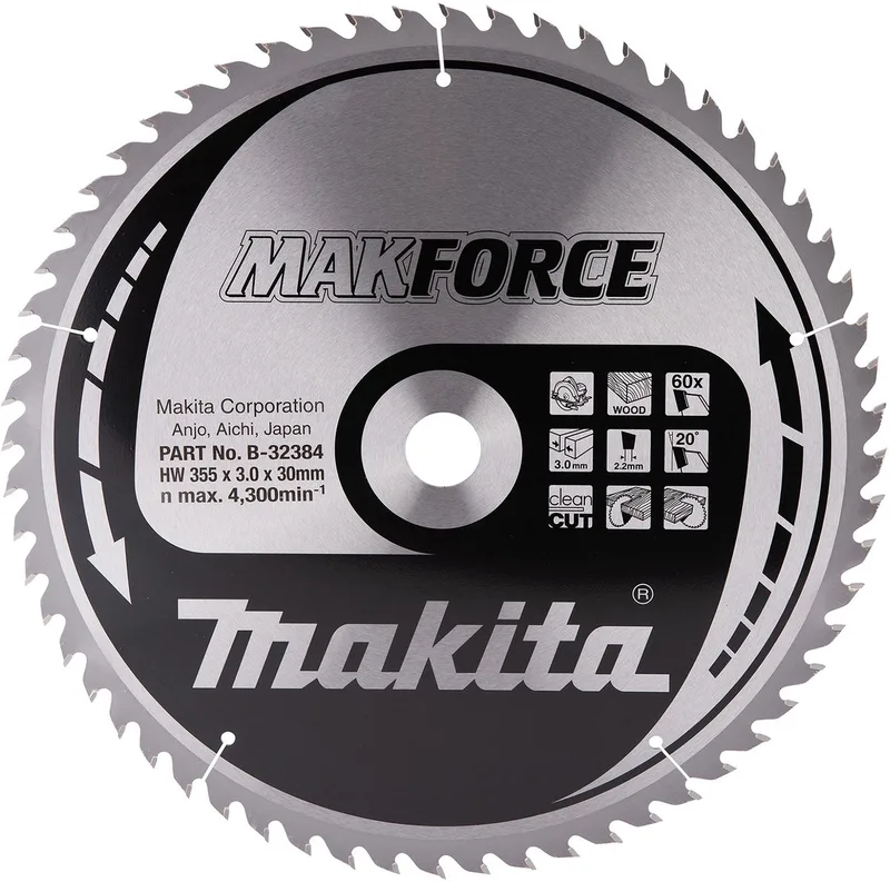 MAKFORCE Zaagblad 355x30x60Z - B-32384 von Makita – Produktbild