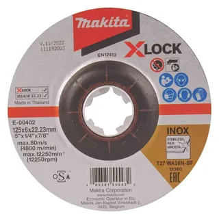 Makita 125x6mm Inox Multimateriaal Doorslijpschijf de Makita – image du produit 1 sur 2