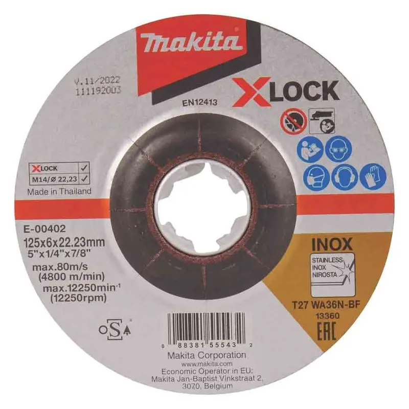 Makita 125x6mm Inox Multimateriaal Doorslijpschijf de Makita – image du produit 1 sur 2